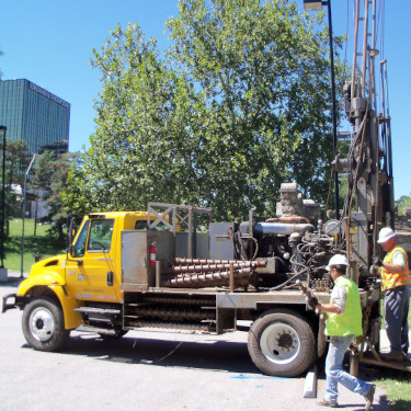 Power plant concrete testing